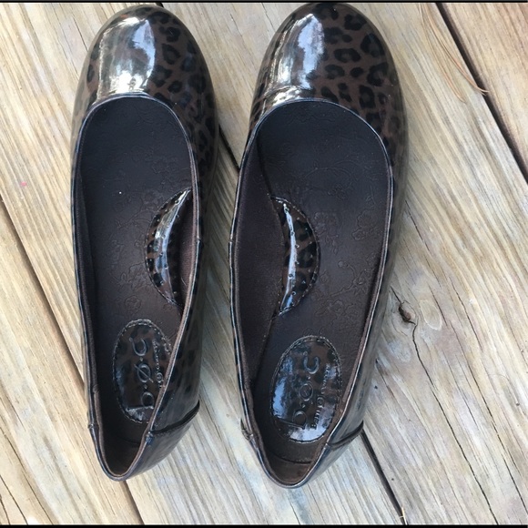 born leopard print flats